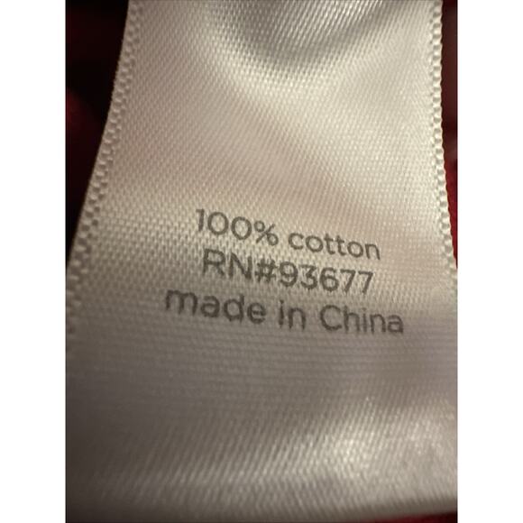 JCP JC Penneys Mens 100% Cotton Sweater Red Combed Crew Neck Long Sleeve Size XL - Picture 7 of 11